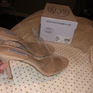 Steve Madden Empower Clear Heels 